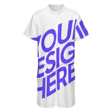 Lade das Bild in den Galerie-Viewer, Einzelbilddruck Kurzärmliger Jumpsuit LM427 für Männer / Herren mit Foto Text selbst gestalten und bedrucken