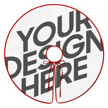 Lade das Bild in den Galerie-Viewer, Weihnachtsbaumrock Weihnachtsbaumdecke (rote Kante) (Unterschiedliche Bilder auf beiden Seiten) mit selbst gestalten und bedrucken