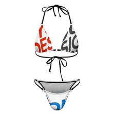 Lade das Bild in den Galerie-Viewer, Multi-Image-Druck Sexy Damen / Frauen Bademode Triangel Bikini Set SDS0314 mit Fotos Muster Text Logo selbst gestalten und bedrucken