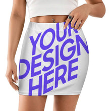 Lade das Bild in den Galerie-Viewer, Einzelbilddruck Minirock LM243 für Damen / Frauen mit Foto Text selbst gestalten und bedrucken