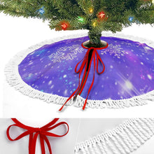 Lade das Bild in den Galerie-Viewer, Personalisierbare Weihnachtsbaumdecke | Beidseitig bedruckt & mit Quasten