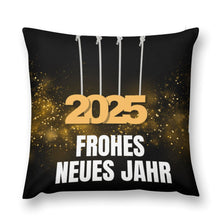 Lade das Bild in den Galerie-Viewer, Kissenbezug 2025 Frohes Neues Jahr Selbst Gestalten Bedrucken Lassen