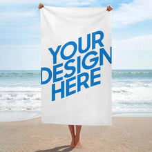 Lade das Bild in den Galerie-Viewer, Große Größe Strandtuch Saunatuch Leichtes Badetuch (horizontale oder vertikale Version verfügbar) mit Foto Design Motiv Text selbst gestalten und bedrucken