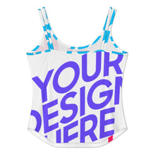 Lade das Bild in den Galerie-Viewer, Multi-Image-Design Damen / Frauen Rückenfreies Tank Top UDX mit Foto Design Motiv Text selbst gestalten und bedrucken (Simple Design)