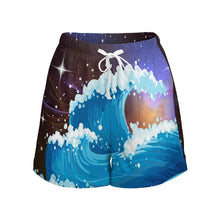 Lade das Bild in den Galerie-Viewer, Damen Sportshorts mit hohem Bund | High Waist Shorts selbst gestalten