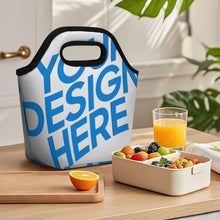 Lade das Bild in den Galerie-Viewer, Einzelbilddruck Tragbare Lunchtasche mit Fotos Muster Text Logo selbst gestalten und bedrucken