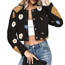 Lade das Bild in den Galerie-Viewer, Kurze Bomberjacke Damen mit individuellem Druck – leichte Übergangsjacke personalisierbar
