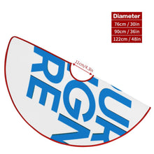 Lade das Bild in den Galerie-Viewer, Weihnachtsbaumrock Weihnachtsbaumdecke (rote Kante) (doppelseitig gleiches Bild) mit selbst gestalten und bedrucken