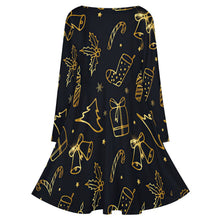 Lade das Bild in den Galerie-Viewer, V-Ausschnitt Kleid Plus Size | S bis 8XL | Figurumschmeichelnd