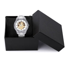Lade das Bild in den Galerie-Viewer, Personalisierte Business-Armbanduhr aus Edelstahl mit eigenem Logo