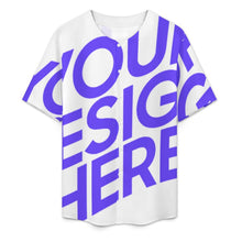 Lade das Bild in den Galerie-Viewer, Einzelbild-Design Herren / Männer Kurzarm Hemd Shirt mit Rundschnitt LM018 mit Foto Design Motiv Text selbst gestalten und bedrucken