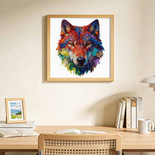 Lade das Bild in den Galerie-Viewer, Unregelmäßiges Holzpuzzles (Wolfskopfform) JJ0533027 mit Fotos Muster Text selbst gestalten und bedrucken