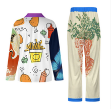 Lade das Bild in den Galerie-Viewer, Multi-Image-Design Damen / Frauen Schlafanzug Pyjama Set Langarm - Kragen Classic (2 tlg.) SDS062 mit Foto Design Motiv Text selbst gestalten und bedrucken