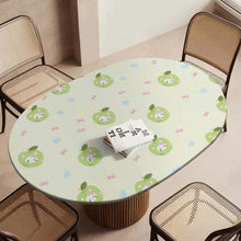 Lade das Bild in den Galerie-Viewer, Ovale Tischdecke Wachstuch JJ05191097 mit Foto Design Motiv Text selbst gestalten und bedrucken