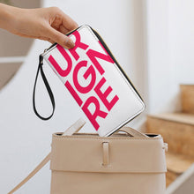 Lade das Bild in den Galerie-Viewer, Lange Vertikale Geldbörse / Vertikale Brieftasche / Leder Portemonnaie vertikal (mit Kordel) (auf beiden Seiten das gleiche Bild) mit Foto selbst gestalten und bedrucken