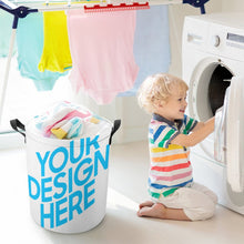 Lade das Bild in den Galerie-Viewer, Staubdichter Wäschekorb mit staubdichtem Gürtel mit Foto Text selbst gestalten und bedrucken