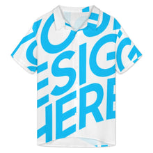 Lade das Bild in den Galerie-Viewer, Einzelbild-Design Herren / Männer Kurzarmhemd mit flachem Saum und ohne Taschen DCS07 mit Foto Design Motiv Text selbst gestalten und bedrucken