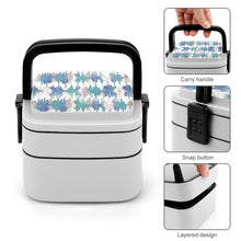 Lade das Bild in den Galerie-Viewer, Personalisierte Bento Box | 2-Etagen Lunchbox mit Griff | 1000ml