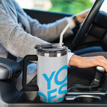 Lade das Bild in den Galerie-Viewer, Autobecher mit großem Fassungsvermögen aus Edelstahl 304 mit Foto Design Motiv Text selbst gestalten und bedrucken
