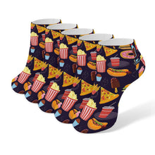Lade das Bild in den Galerie-Viewer, Personalisierte Socken 5er Pack | Kurze Socken mit Foto