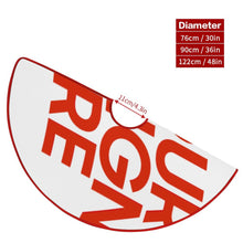 Lade das Bild in den Galerie-Viewer, Weihnachtsbaumrock Weihnachtsbaumdecke (rote Kante) (Unterschiedliche Bilder auf beiden Seiten) mit selbst gestalten und bedrucken