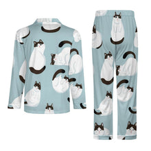 Lade das Bild in den Galerie-Viewer, Herren Pyjama Set personalisieren | Schlafanzug mit Kubakragen
