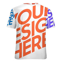 Lade das Bild in den Galerie-Viewer, Multi-Image-Design Damen / Herren T-Shirt mit Volldruck NT mit Foto Design Motiv Text selbst gestalten und bedrucken (Simple Design) (Sonderangebot)