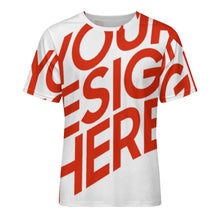 Lade das Bild in den Galerie-Viewer, Einzelbilddruck Damen / Herren T-Shirt mit Volldruck NT mit Foto Design Motiv Text selbst gestalten und bedrucken (Simple Design)