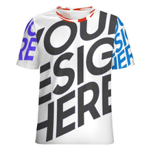 Lade das Bild in den Galerie-Viewer, Multi-Image-Design Damen / Herren T-Shirt mit Volldruck NT mit Foto Design Motiv Text selbst gestalten und bedrucken (Simple Design) (Sonderangebot)