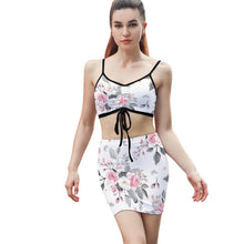 Lade das Bild in den Galerie-Viewer, Zweiteiler Rock-Set Personalisiert | Sexy Kordelzug & Cami Outfit