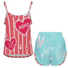 Lade das Bild in den Galerie-Viewer, Damen Pyjama Set aus Eisseide | Personalisiert mit eigenem Foto gestalten