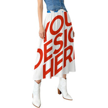 Lade das Bild in den Galerie-Viewer, Multi-Image-Druck Damen / Frauen Halblanger Rock B72Q mit Foto Text selbst gestalten und bedrucken