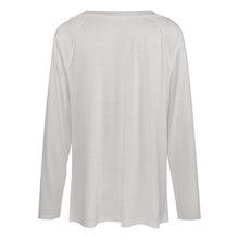 Lade das Bild in den Galerie-Viewer, Damen V-Ausschnitt Longsleeve | Formstabiler Doppelkragen & S-5XL | Loose Fit