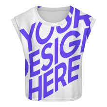 Lade das Bild in den Galerie-Viewer, Einzelbilddruck Damen / Frauen Strickweste mit Flügelärmeln LM563 mit Fotos Muster Text Logo selbst gestalten und bedrucken