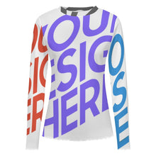 Lade das Bild in den Galerie-Viewer, Multi-Image-Druck Damen / Frauen Langärmeliges Mesh T-Shirt SDS2504 mit Foto Design Motiv Text selbst gestalten und bedrucken
