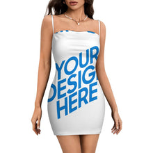 Lade das Bild in den Galerie-Viewer, Einzelbilddruck Damen / Frauen Trägerloses Tube-Top Kleid LM450 mit Fotos Muster Text Logo selbst gestalten und bedrucken