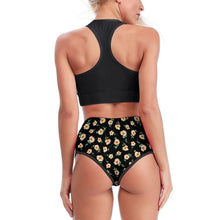 Lade das Bild in den Galerie-Viewer, High-Waist Yoga Shorts Personalisiert | Sportshorts mit Fotodruck