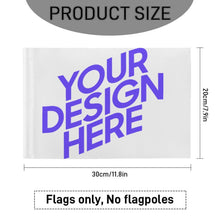 Lade das Bild in den Galerie-Viewer, Autofahne mit Fotos Muster Text Logo selbst gestalten und bedrucken