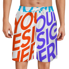 Lade das Bild in den Galerie-Viewer, Multi-Image-Design Herren / Männer Kurze Jogginghose LM133 mit Foto Design Motiv Text selbst gestalten und bedrucken