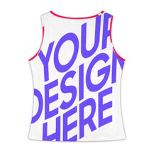 Lade das Bild in den Galerie-Viewer, Multi-Image-Design Damen / Frauen Tank Top V-Ausschnitt Knopf Weste ZBX mit Foto Design Motiv Text selbst gestalten und bedrucken (Simple Design)