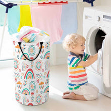 Lade das Bild in den Galerie-Viewer, Wäschekorb Spielzeug Aufbewahrungsbox Wäschesammler Groß Aufbewahrungskorb Kinderzimmer D 40 x H 69 CM mit Foto Design Motiv Text selbst gestalten und bedrucken