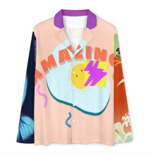 Lade das Bild in den Galerie-Viewer, Multi-Image-Design Damen / Frauen Schlafanzug Pyjama Set Langarm - Kragen Classic (2 tlg.) SDS062 mit Foto Design Motiv Text selbst gestalten und bedrucken