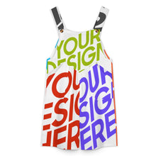 Lade das Bild in den Galerie-Viewer, Multi-Image-Design Damen / Frauen Damen / Frauen Hosenträger Jumpsuit Shorts ULR mit Foto Design Motiv Text selbst gestalten und bedrucken (Simple Design)