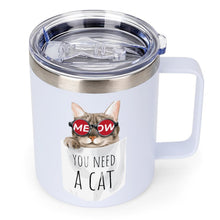 Lade das Bild in den Galerie-Viewer, Personalisierte Edelstahl-Tasse 355ml mit doppelseitigem Druck
