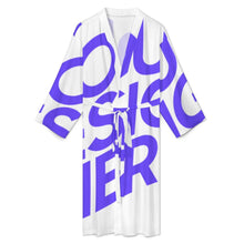 Lade das Bild in den Galerie-Viewer, Einzelbild-Design Bademantel Herren/Männer Morgenmantel Schlafmantel LM003 mit Foto Design Motiv Text selbst gestalten und bedrucken