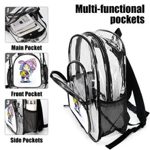 Lade das Bild in den Galerie-Viewer, Transparenter Rucksack personalisieren | PVC Tasche mit Foto