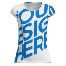 Lade das Bild in den Galerie-Viewer, Schnelltrocknendes Damen / Frauen Sport T-Shirt mit halblangen Ärmeln MWL547 mit Fotos Muster Text Logo selbst gestalten und bedrucken