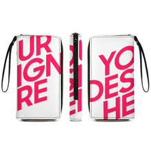 Lade das Bild in den Galerie-Viewer, Lange Vertikale Geldbörse / Vertikale Brieftasche / Leder Portemonnaie vertikal (mit Kordel) (auf beiden Seiten das gleiche Bild) mit Foto selbst gestalten und bedrucken