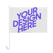 Lade das Bild in den Galerie-Viewer, Autofahne mit Fotos Muster Text Logo selbst gestalten und bedrucken