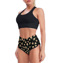 Lade das Bild in den Galerie-Viewer, High-Waist Yoga Shorts Personalisiert | Sportshorts mit Fotodruck